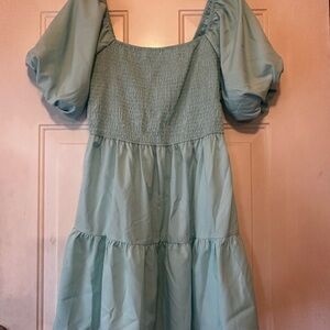 Elegant Blue Mini Dress